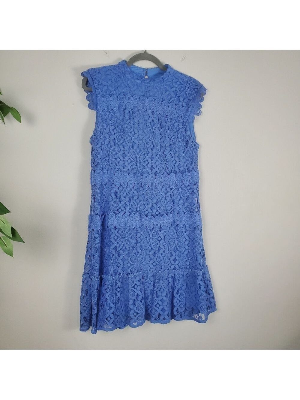 Julia Jordan Blue Lace Dress Women's Size 10 - Picture 2 of 11
